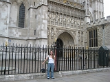 Jenn at Westminster Abbey